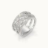 Marquise and Round Diamond Stack Band
