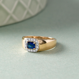 Emerald Cut Diamond Ring, 14K Solid Gold, 1/6 ct Lab Grown Diamond-5