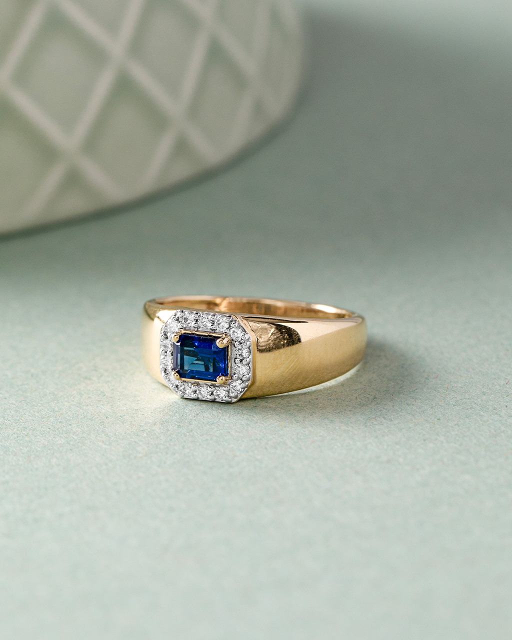Emerald Cut Diamond Ring, 14K Gold Vermeil, 1/6 ct Lab Grown Diamond-5