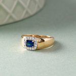 Emerald Cut Diamond Ring, 14K Gold Vermeil, 1/6 ct Lab Grown Diamond-5