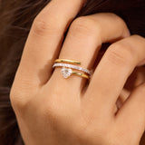 Heart Coil Diamond Ring