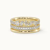 Multi Shape Diamond Stack Ring