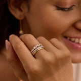 Multi Shape Diamond Stack Ring