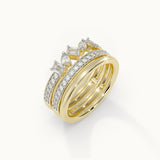 Multi Shape Diamond Stack Ring