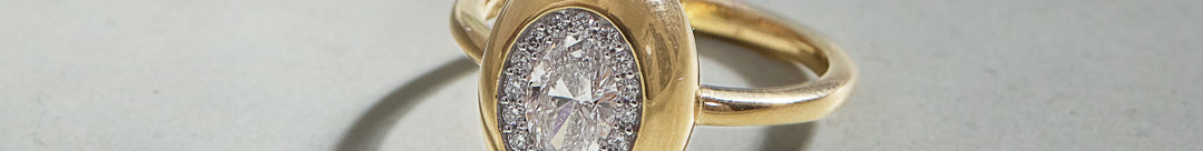 Oval Diamond Cluster Ring