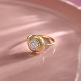 Round Diamond Cluster Ring