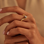 Vanki Solitaire Diamond Ring, 14K Gold Vermeil, 3/8 ct Lab Grown Diamond-5