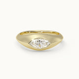 Signet Marquise Diamond Ring