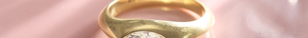 Signet Marquise Diamond Ring