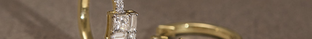 Diamond Dew Cluster Hoops