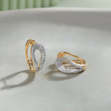 Curve Edit Diamond Earrings