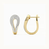 Curve Edit Diamond Earrings