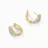 Curve Edit Diamond Earrings
