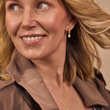 Pear Drop Diamond Hoops