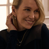 Multi Shape Drop Diamond Hoops