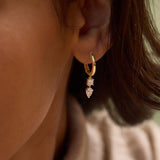 Multi Shape Drop Diamond Hoops