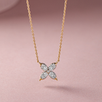 Butterfly Diamond Necklace, 14K Solid Gold, 1/2 ct Lab Grown Diamond-5