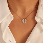Pave Diamond Dome Necklace, 14K Solid Gold, 5/8 ct Lab Grown Diamond-2