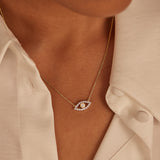 Evil Eye Diamond Necklace