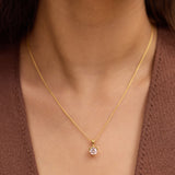 Fine Heart Solitaire Chain Necklace