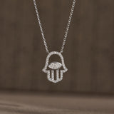 Hamsa Marquise Necklace