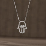 Hamsa Marquise Necklace