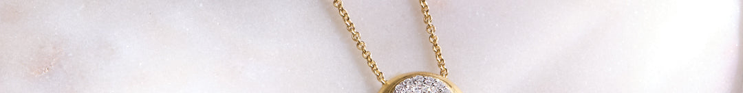 Round Diamond Cluster Necklace