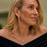 Heart Diamond Cluster Necklace