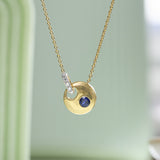 Eclipse Created Sapphire Necklace
