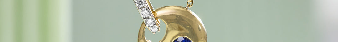 Eclipse Created Sapphire Necklace