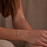 Bar Diamond Paperclip Bracelet