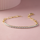 Classic Diamond Paperclip Bracelet