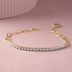 Classic Diamond Paperclip Bracelet, 14K Gold Vermeil, 1/2 ct Lab Grown Diamond-5