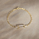 Oval Link Diamond Bracelet