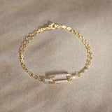 Oval Link Diamond Bracelet