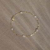 Diamond Station Chain Bracelet