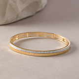 Textured Diamond Oval Bracelet