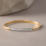 Dome Pave Diamond Oval Bracelet, 14K Solid Gold, 5/8 ct Lab Grown Diamond-5