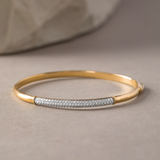 Dome Pave Diamond Oval Bracelet, 14K Gold Vermeil, 5/8 ct Lab Grown Diamond-5