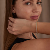 Entwine Diamond Oval Bracelet, 14K Solid Gold, 1 ct Lab Grown Diamond-3