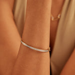 Classic Diamond Oval Bracelet, 14K Gold Vermeil, 7/8 ct Lab Grown Diamond-2