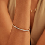 Classic Diamond Oval Bracelet, 14K Solid Gold, 7/8 ct Lab Grown Diamond-2