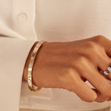 Station Diamond Oval Bracelet