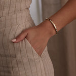 Station Diamond Oval Bracelet, 14K Solid Gold, 1/3 ct Lab Grown Diamond-4