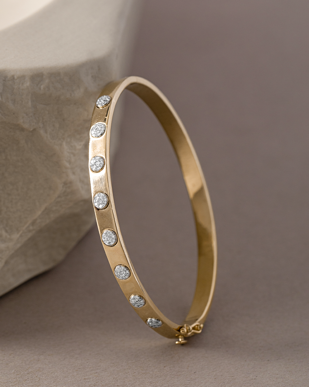 Station Diamond Oval Bracelet, 14K Solid Gold, 1/3 ct Lab Grown Diamond-5