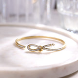 Ribbon Open Diamond Bracelet