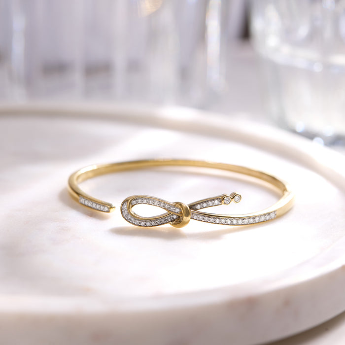 Ribbon Open Diamond Bracelet