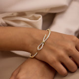 Ribbon Open Diamond Bracelet