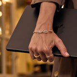 Ribbon Open Diamond Bracelet