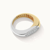 Two-Tone Sliced Ring, 14K Gold Vermeil, 1/3 ct Lab Grown Diamond-6